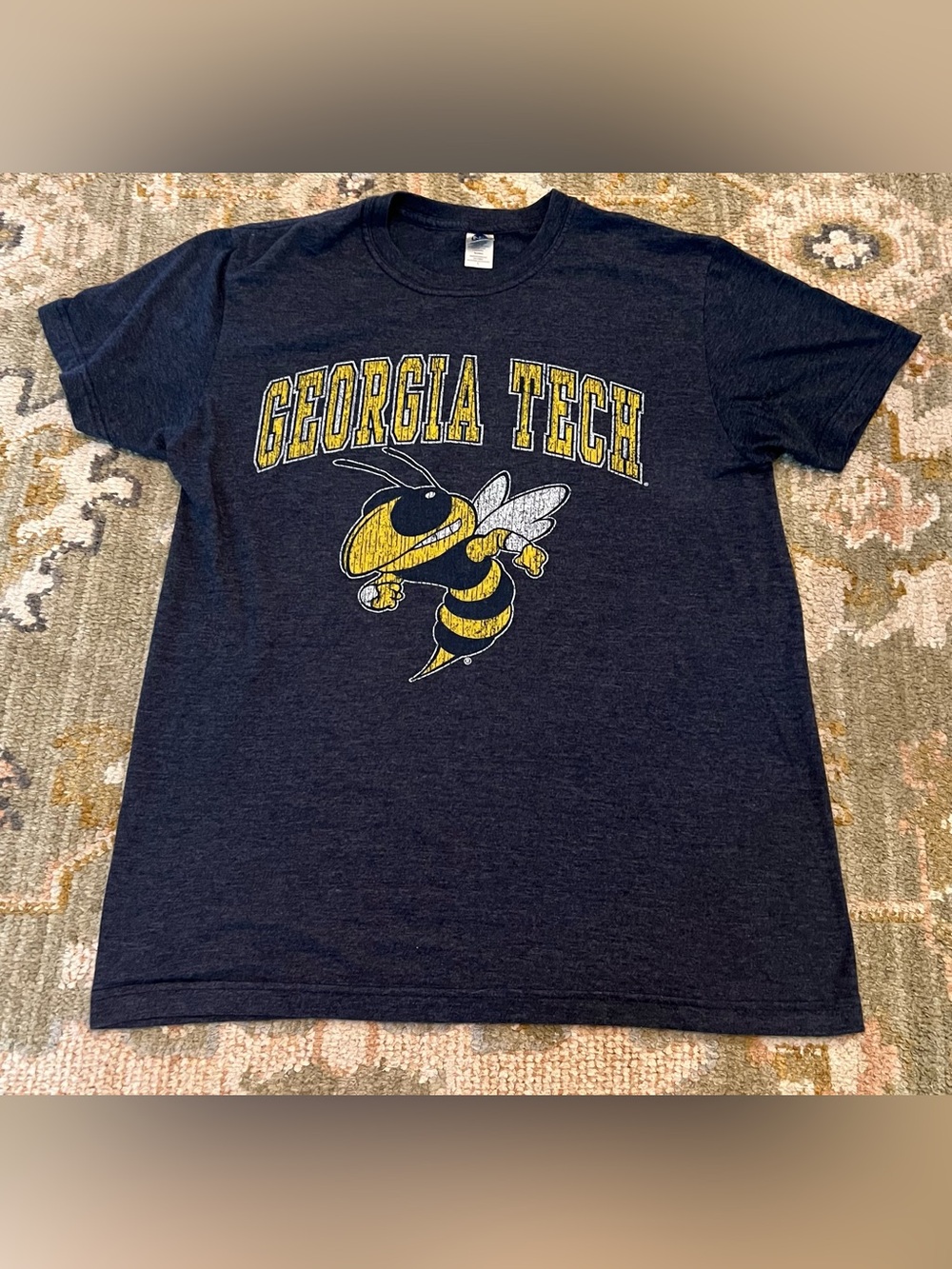 Georgia Tech Yellow Jackets Shirt New Agenda Men’s Size Large Color Grey
